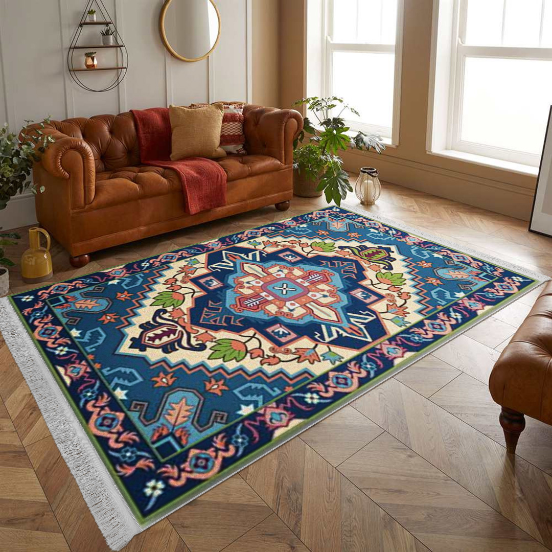 فرش مخمل نادی طرح سنتی کد o163