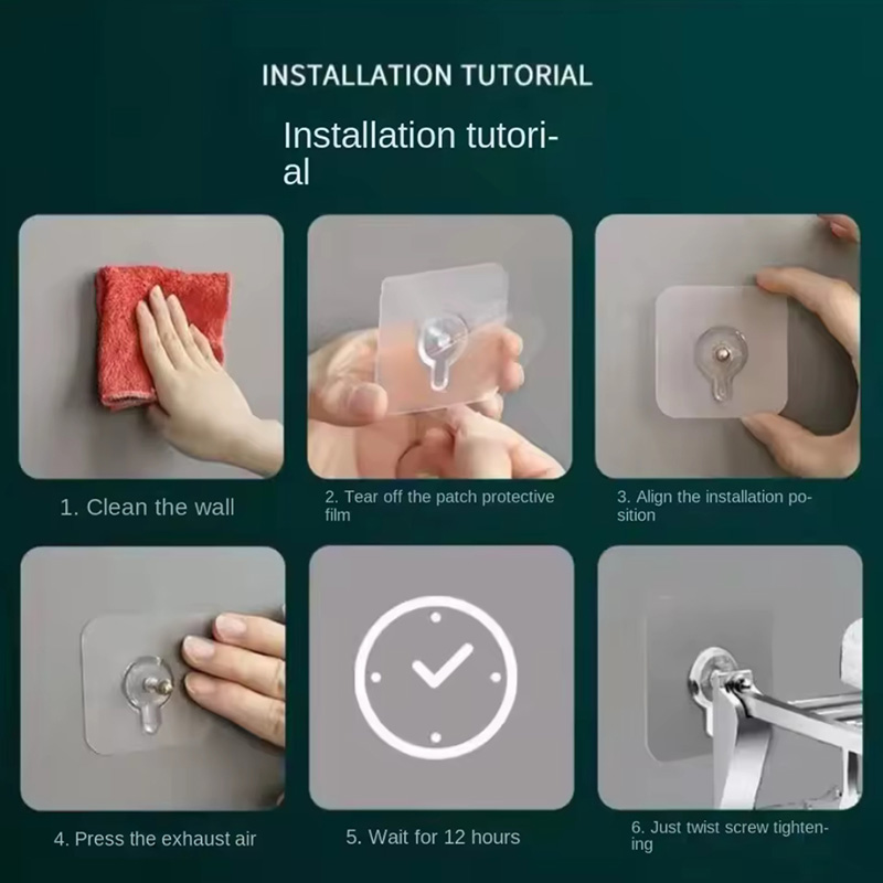 میخ چسبی دیوار وارداتی 4 عددی