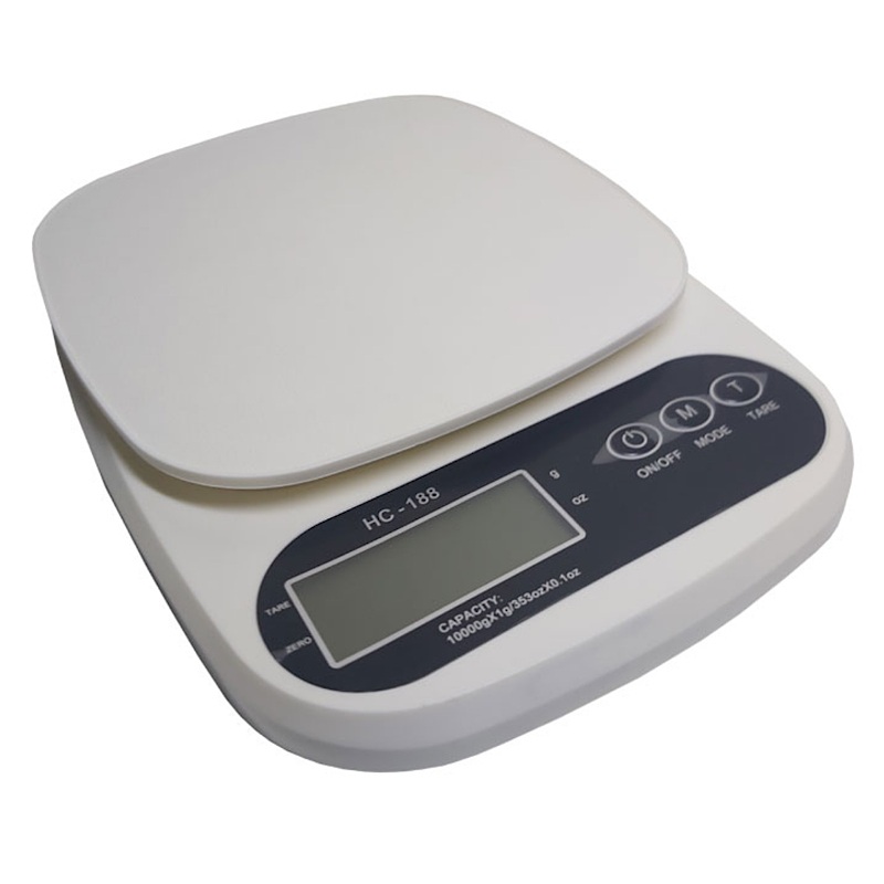 ترازو 10 کیلو آشپزخانه صفحه نمایش دیجیتال لامپ دار مدل Unique